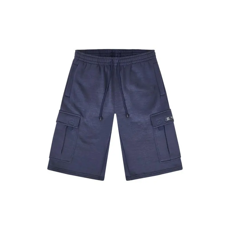 Baggy Fit Men’s Fleece Shorts with Functional Cargo Pockets