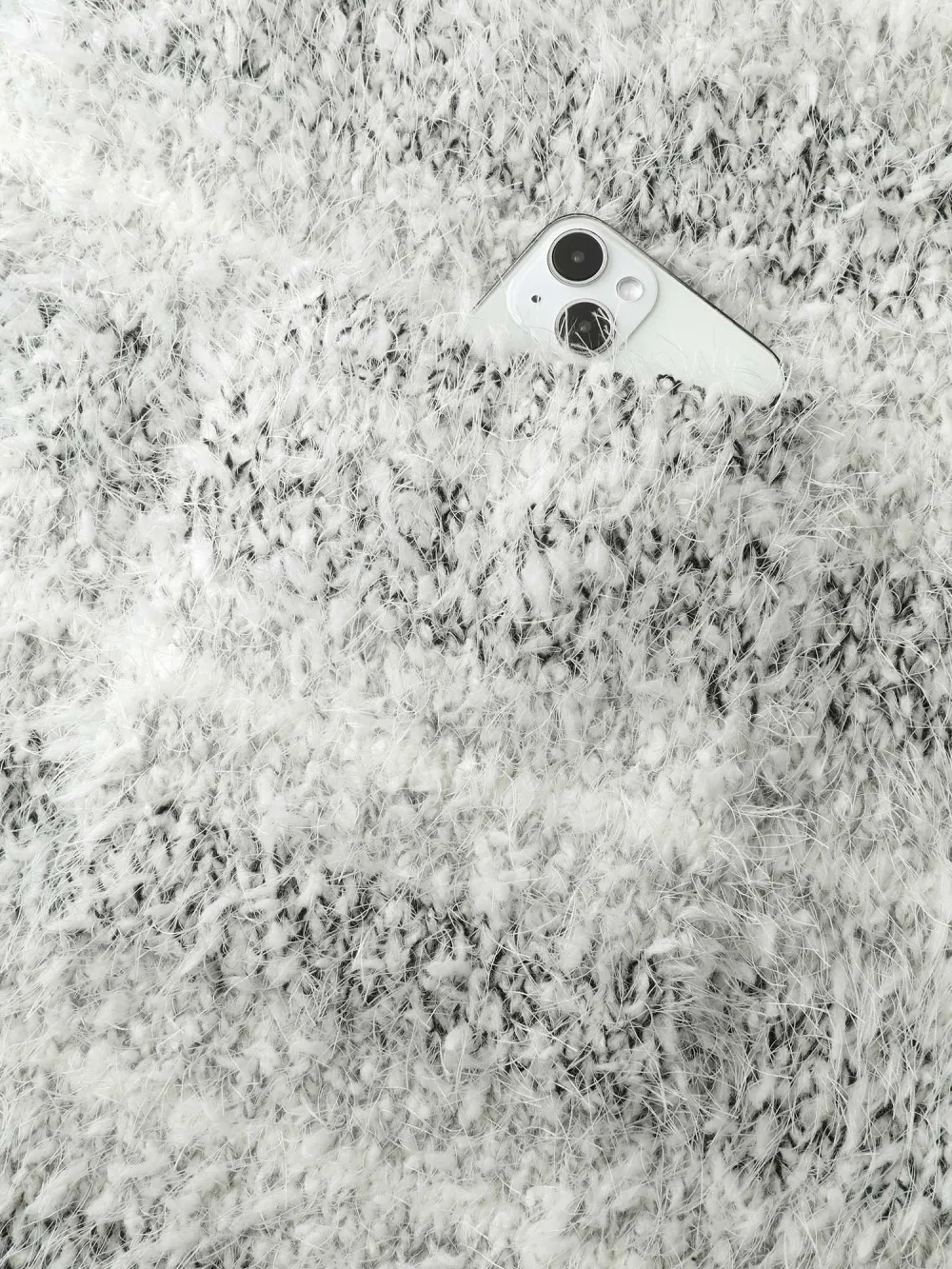 Plush Textured Striped Knit Cardigan