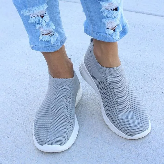 - Women Stretchy Slip-on Mesh Bunion Corrector Sneakers