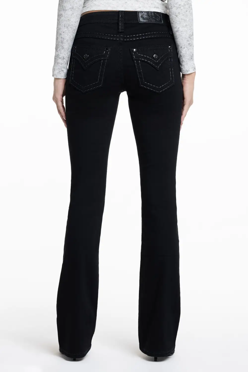 Classic Black Bootcut Jeans