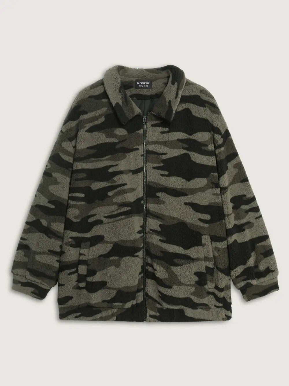 Camouflage Zipper Pocket Jacket