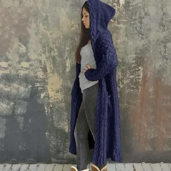 Casual Loose Stripped Hooded Coat��?Clearance Sale��