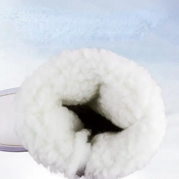 Winter fleece women's snow boots non-slip warm mid-barrel thickened casual cotton boots non-slip plus size women's cotton shoes