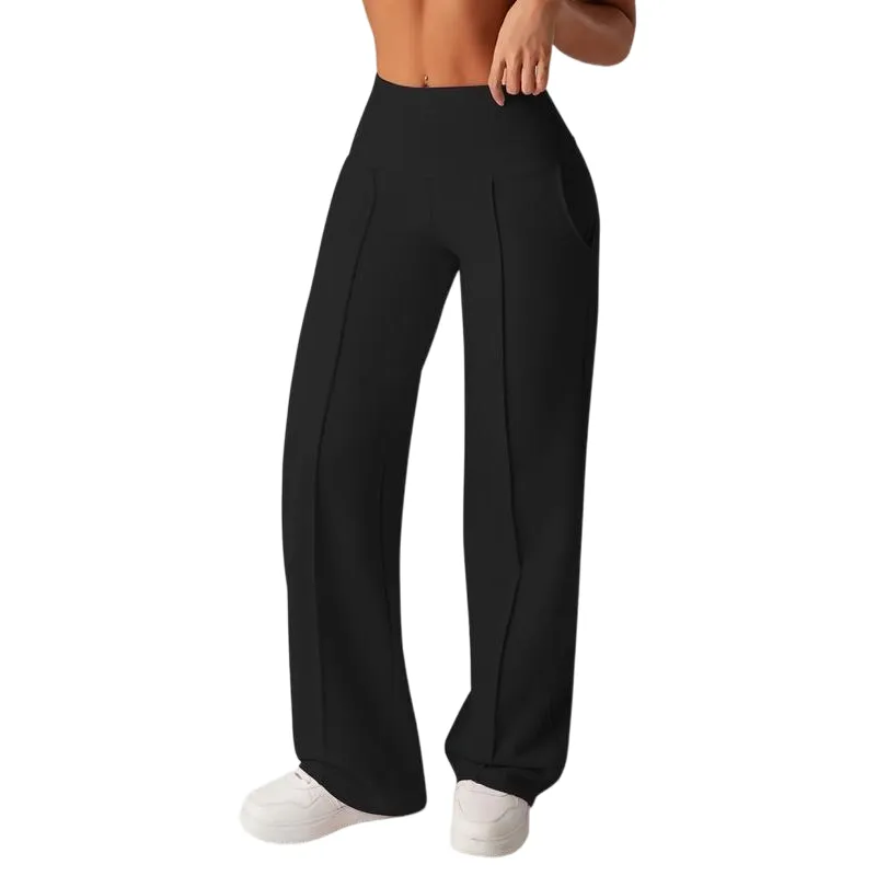 Women's Plain Loose Straight Leg Pants