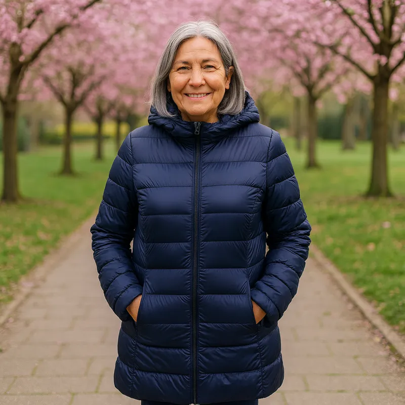 Helsa Long Padded Jacket | Dark Blue