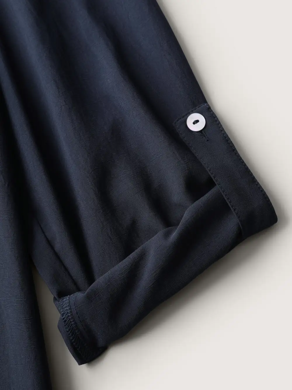 Tab Sleeve Button Back Detail Blouse