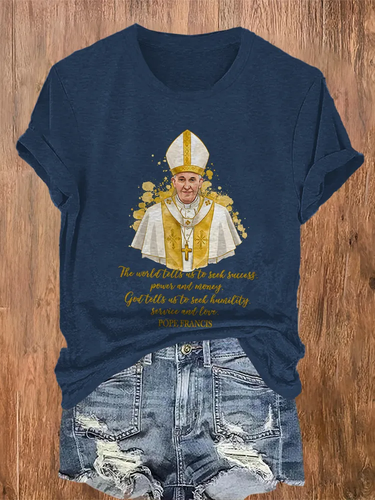 Women's Rest In Peace 1936-2025 Round Neck Short Sleeves Pure Cotton T-Shirt