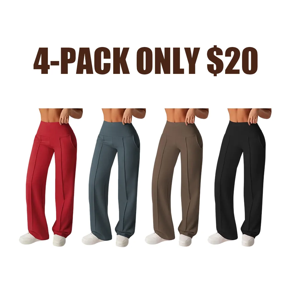 Women's Plain Loose Straight Leg Pants