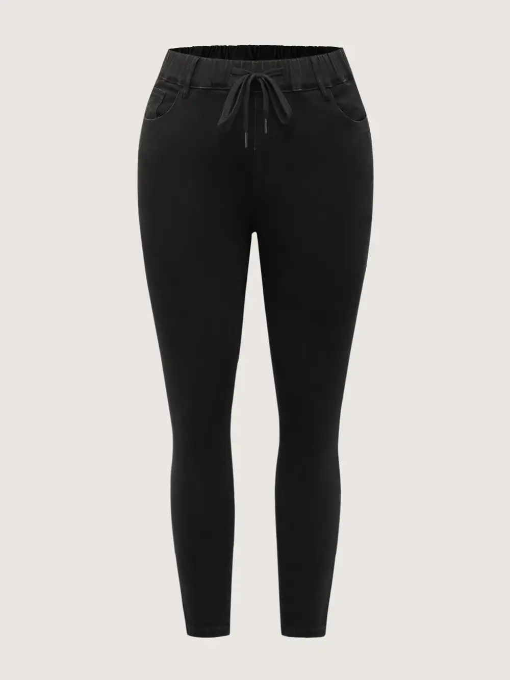 Supersoft Waist Drawstring Skinny-Fit Jeans