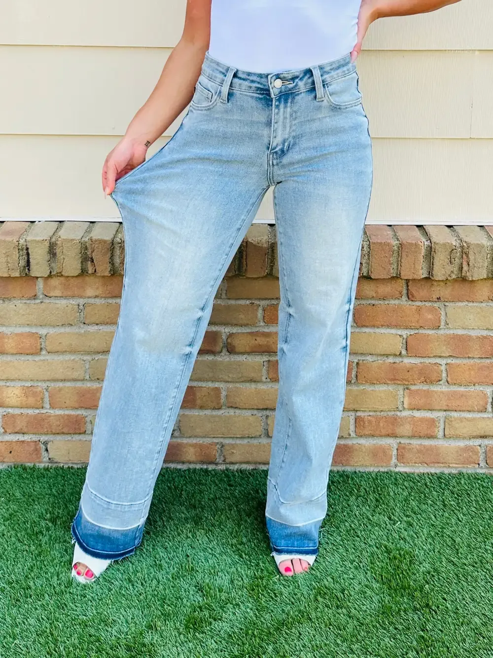 Judy Blue Release Your Inhibitions Wide Leg Jeans