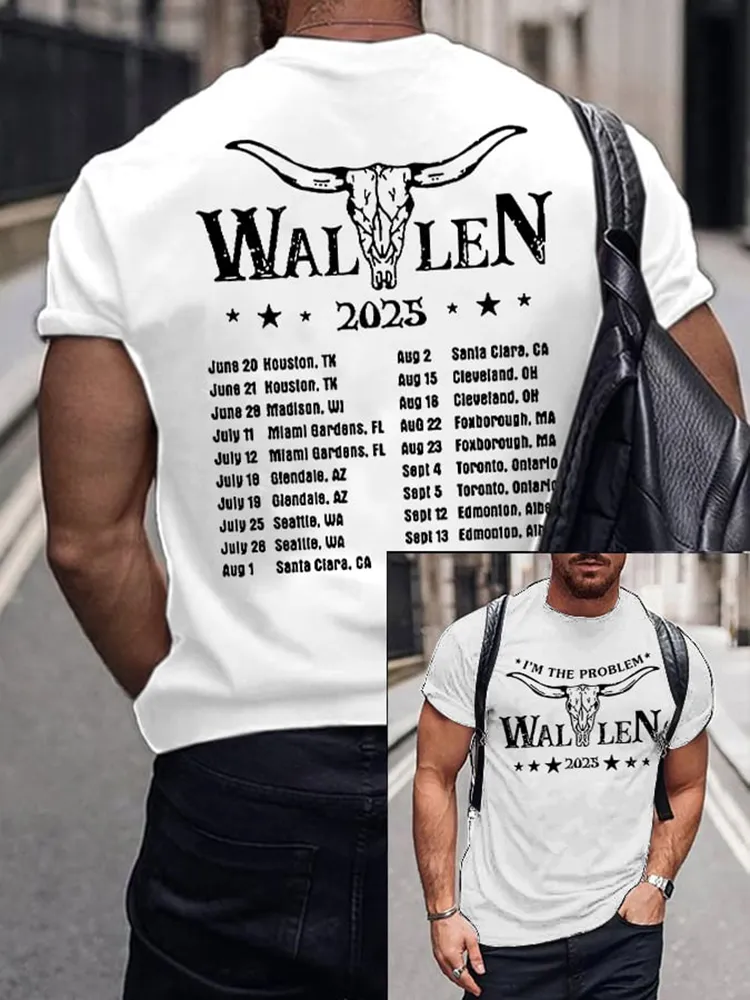 Wallen 2025 Double-Sided Printed Short-Sleeved T-Shirt