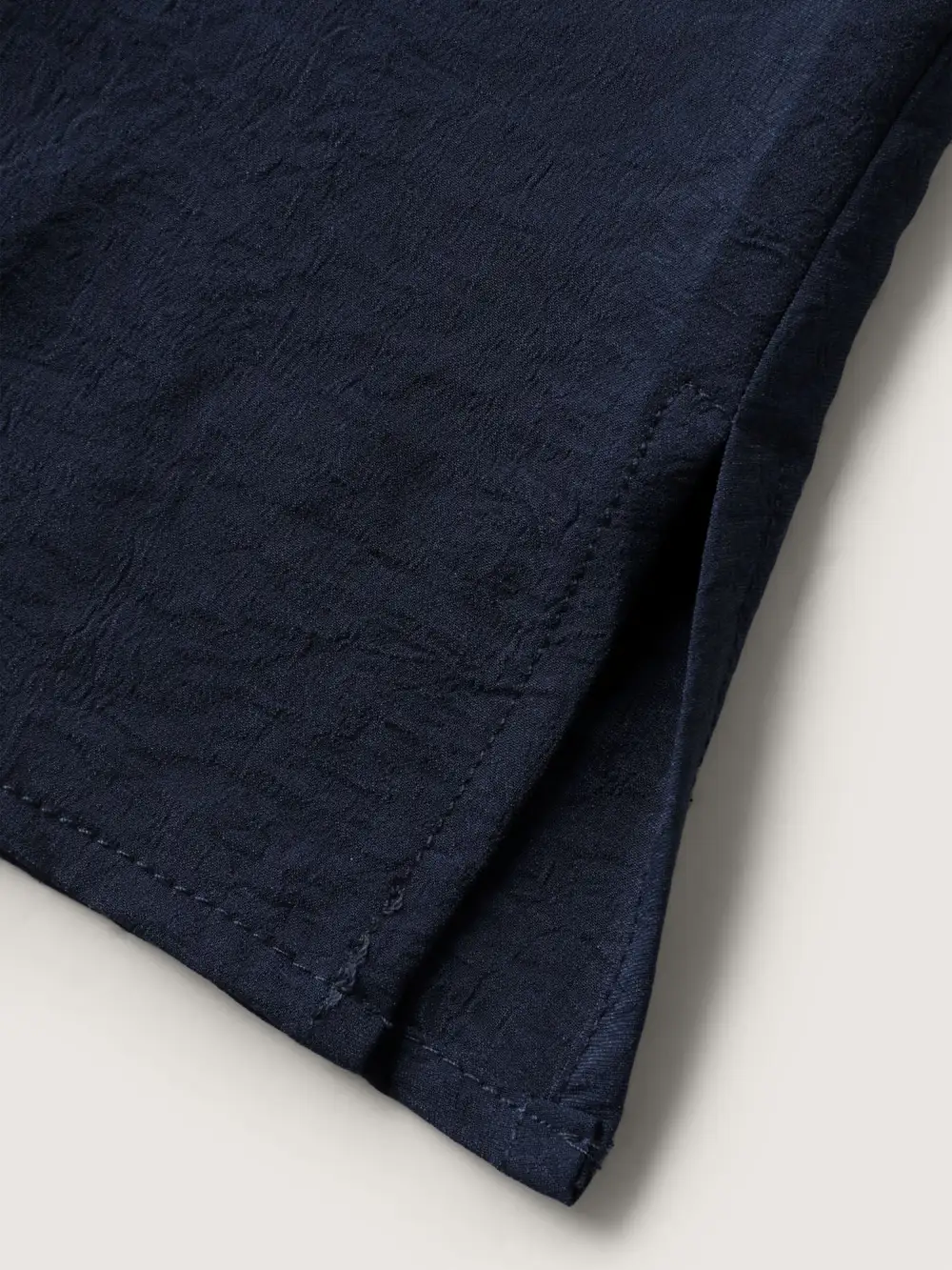 Toothpick Pleated Neck Tie Solid Blouse