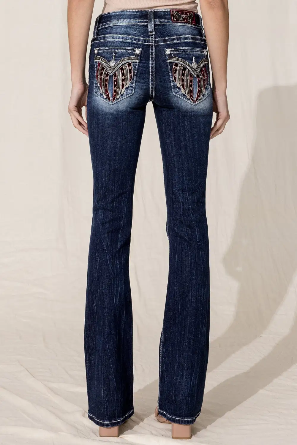 Velvet Wing Bootcut Jeans