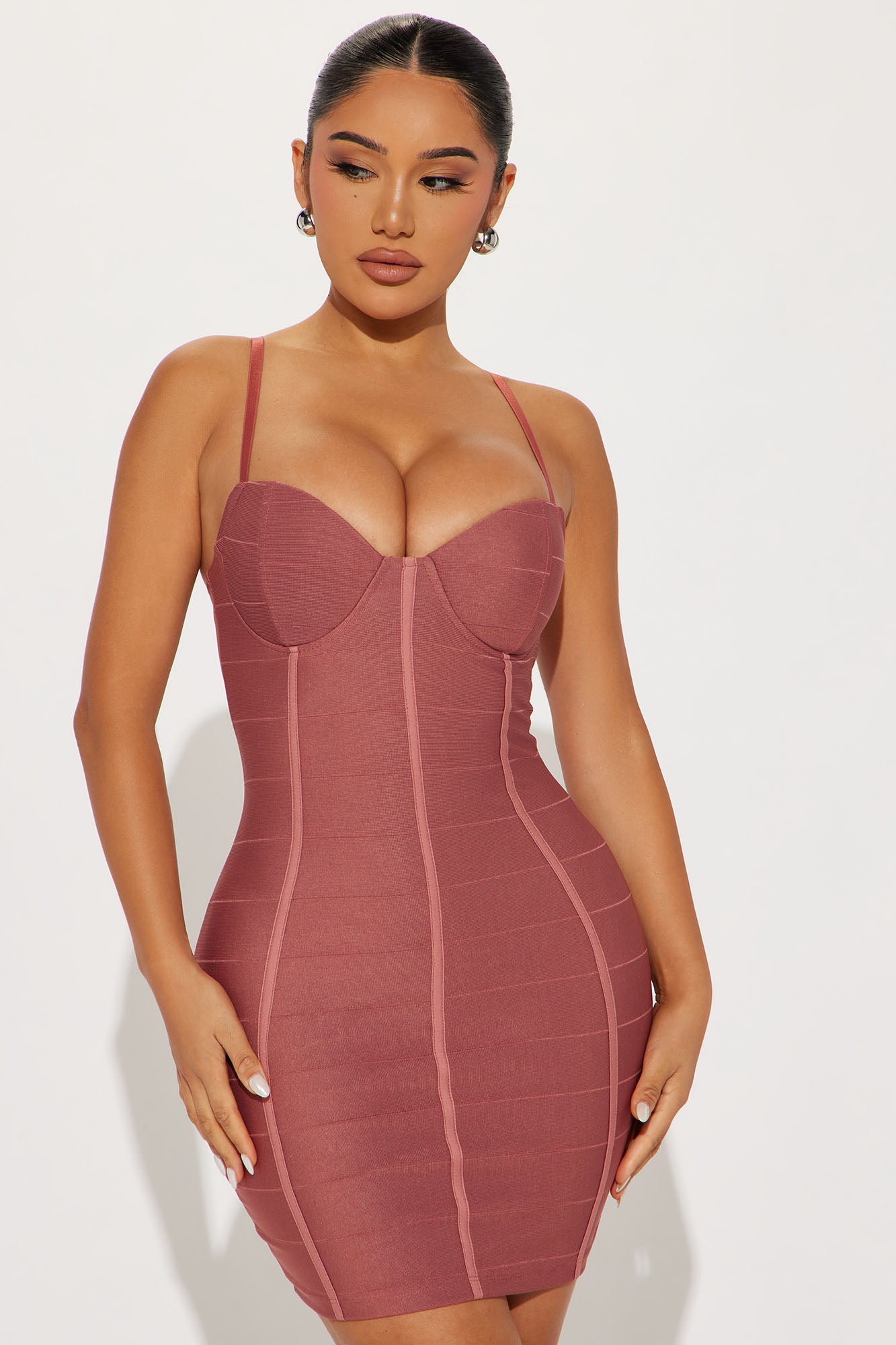 Alyssia Bandage Mini Dress - Rose