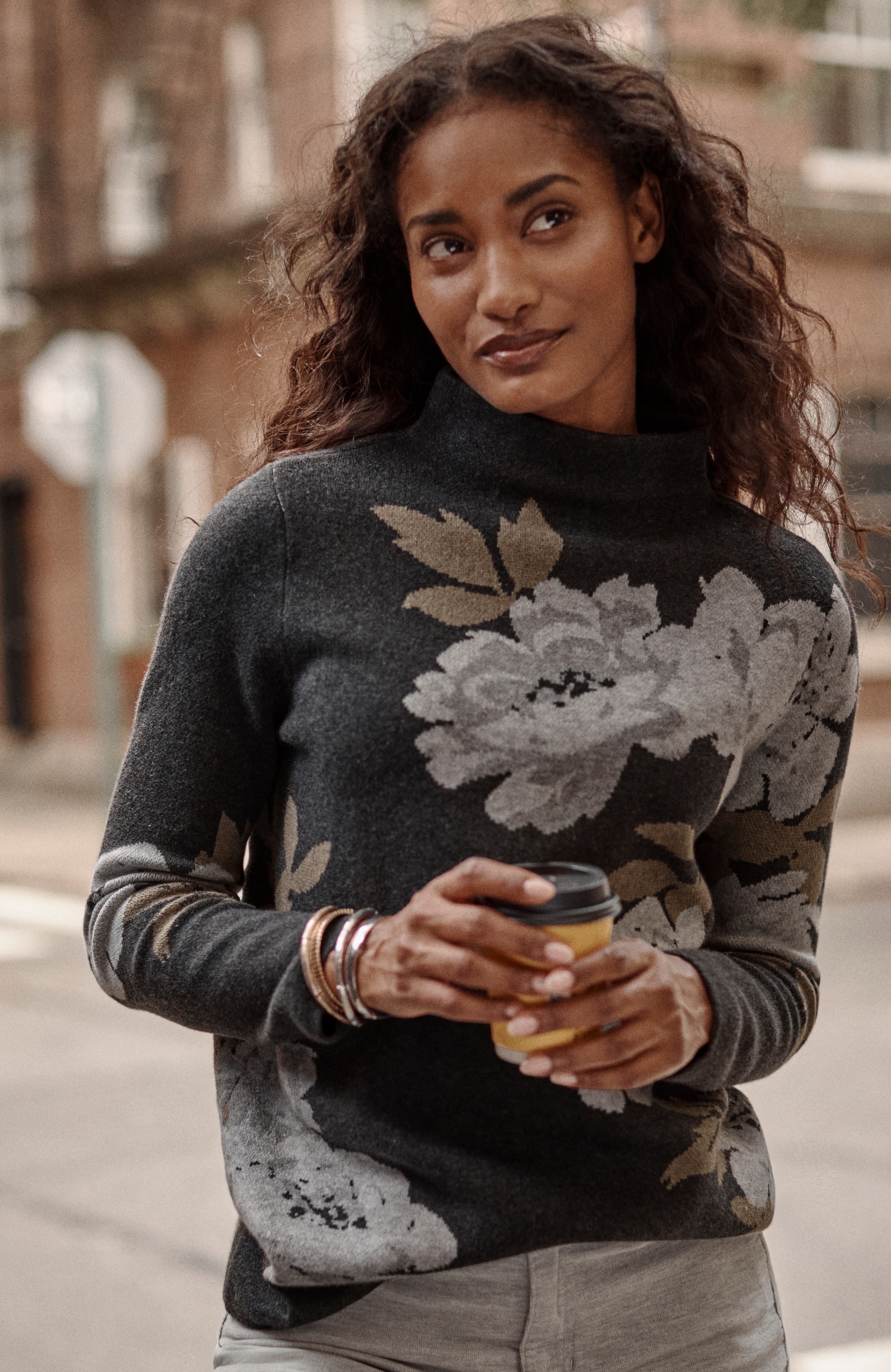 Majestic Funnel-Neck Sweater