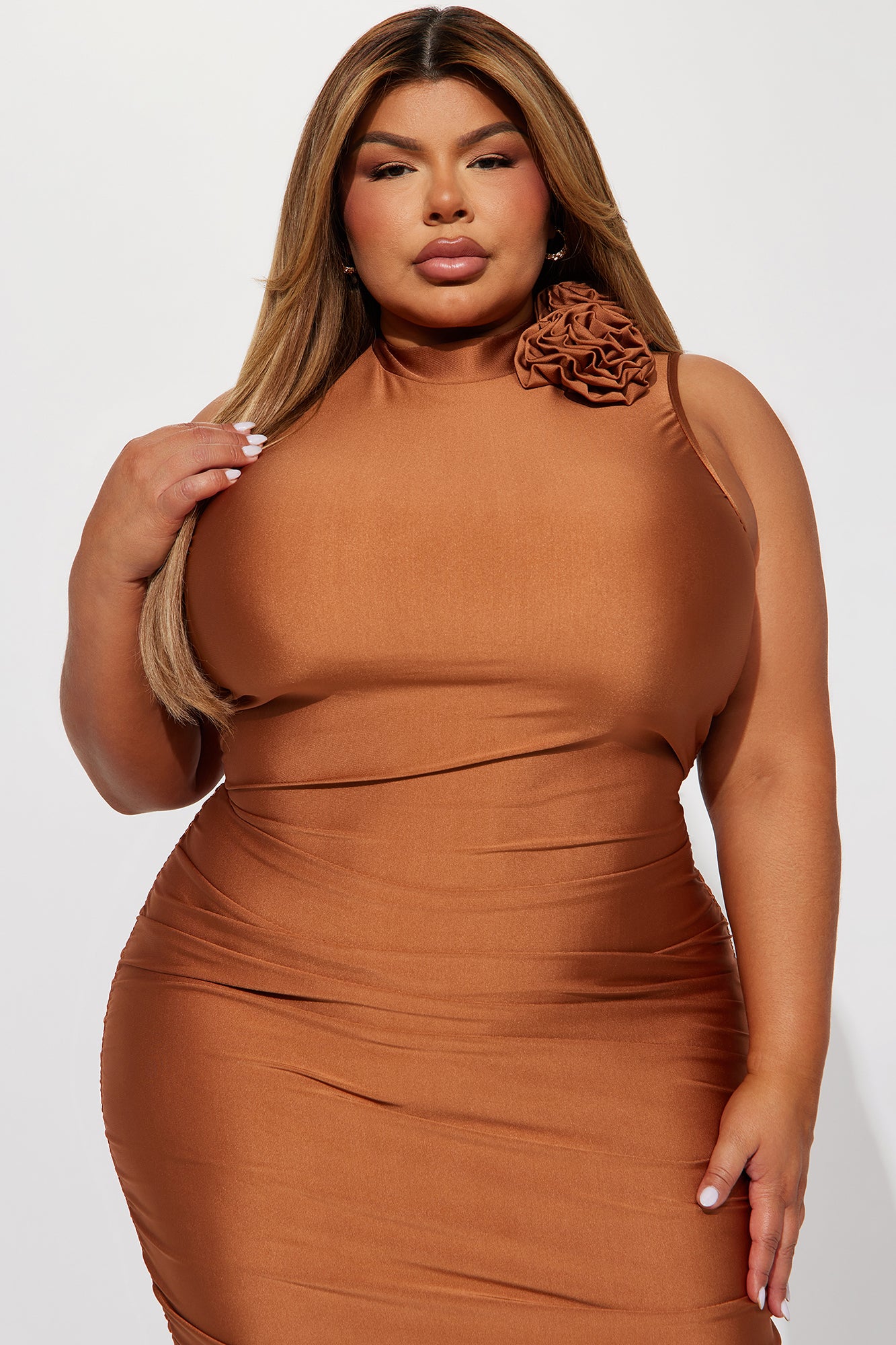 Date Night Tonight Maxi Dress - Brown