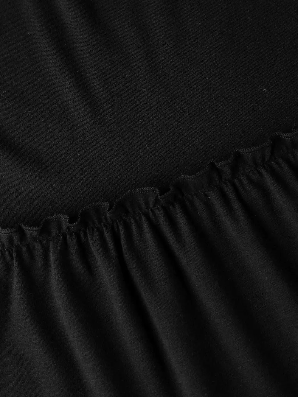 Stretchy Ruffled Hem Tiered Pants