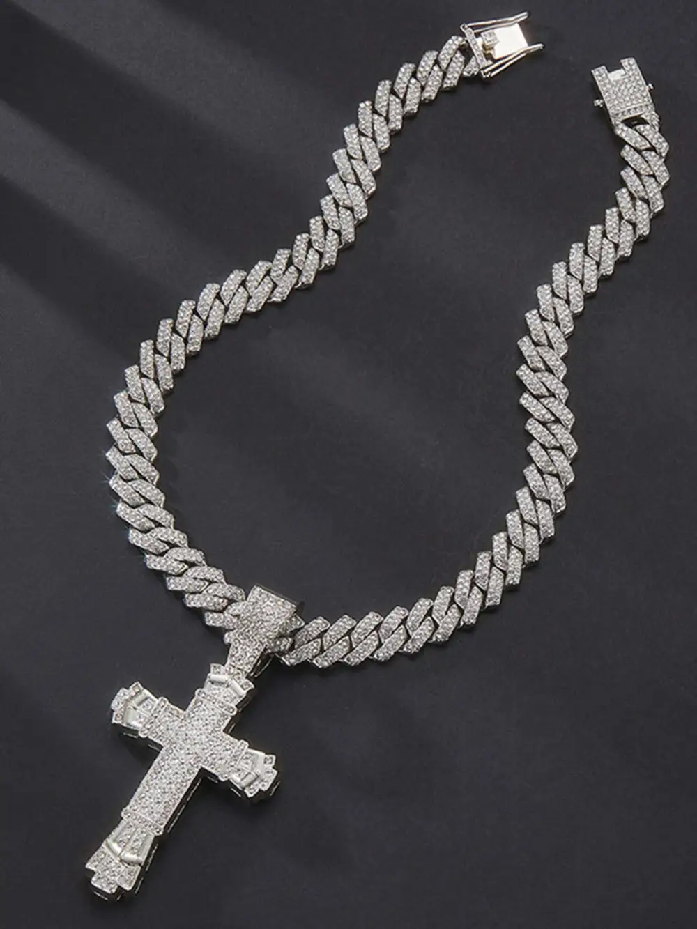 Diamond Cross Necklace - 1970
