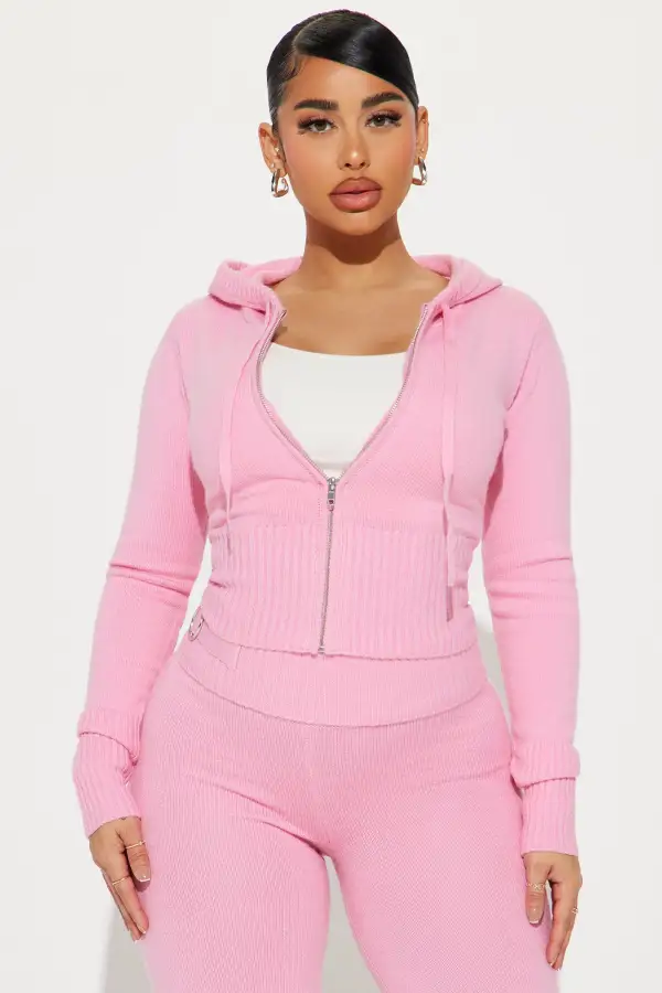 Lana Sweater Pant Set - Pink