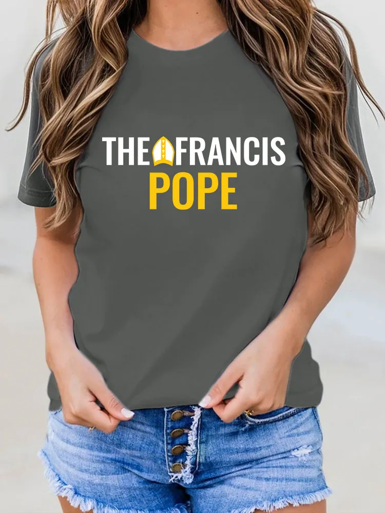 Women's Pope Francis Print Casual T-Shirt
