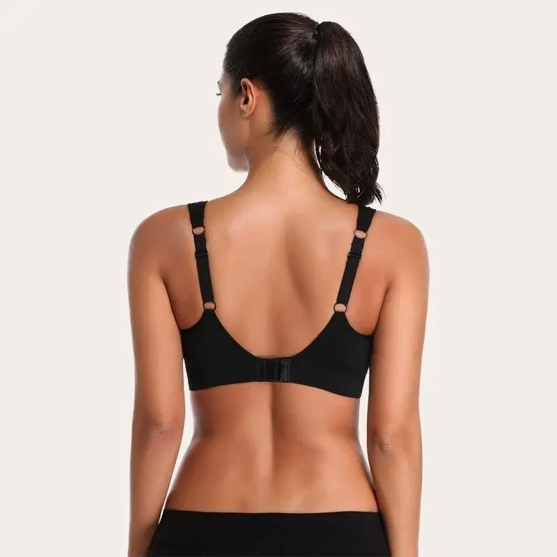 Full Coverage Seamless Medium Impact Sport Bras for Yoga Gym Workout