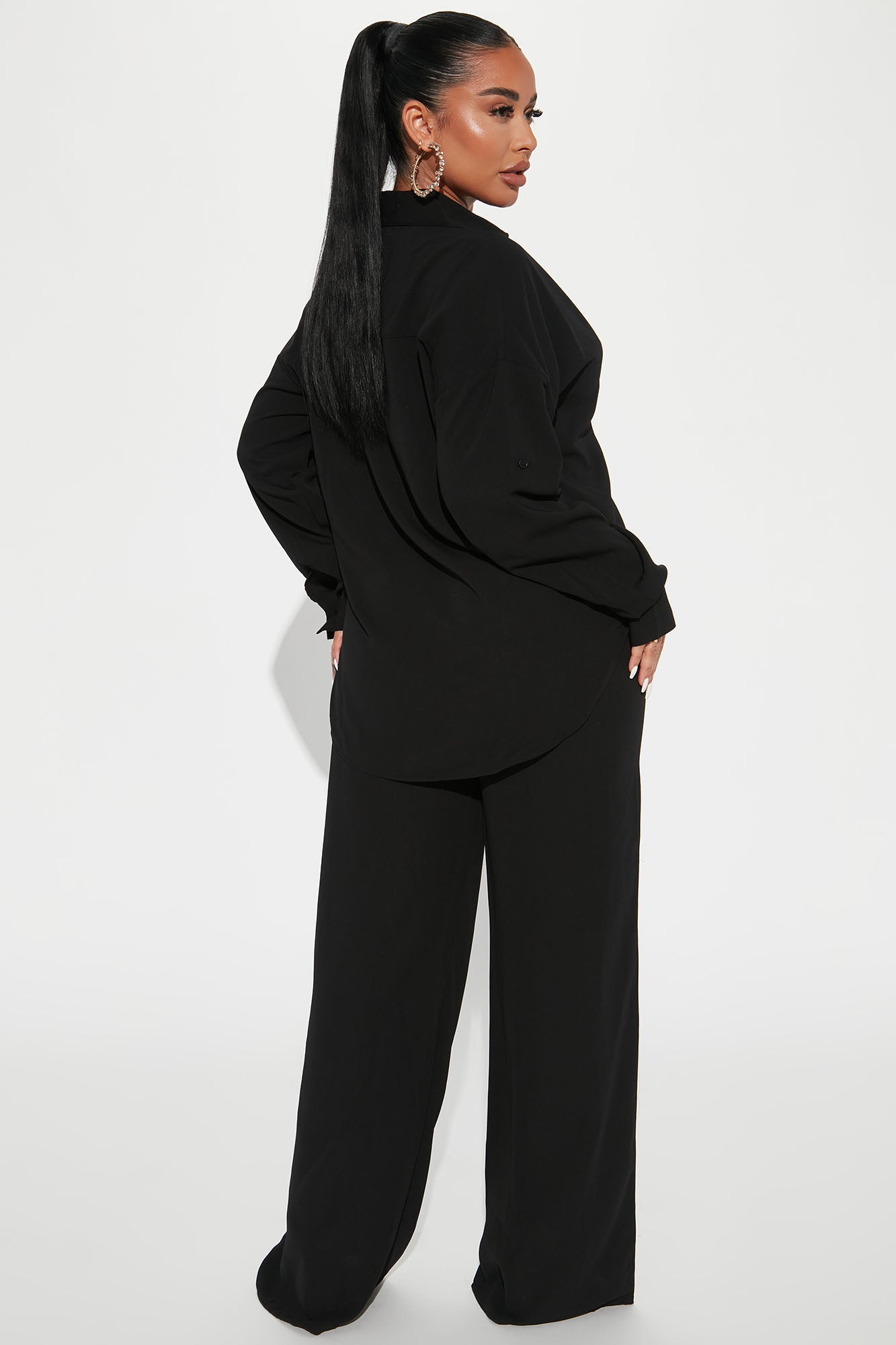 Casual Days Pant Set - Black