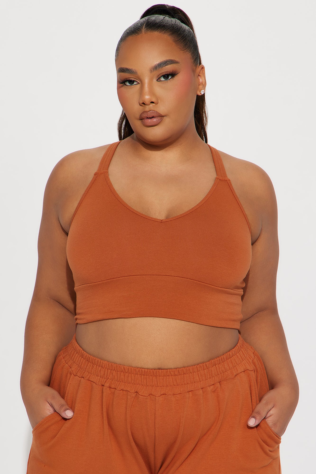 Gone Again Jogger Set  - Terracotta