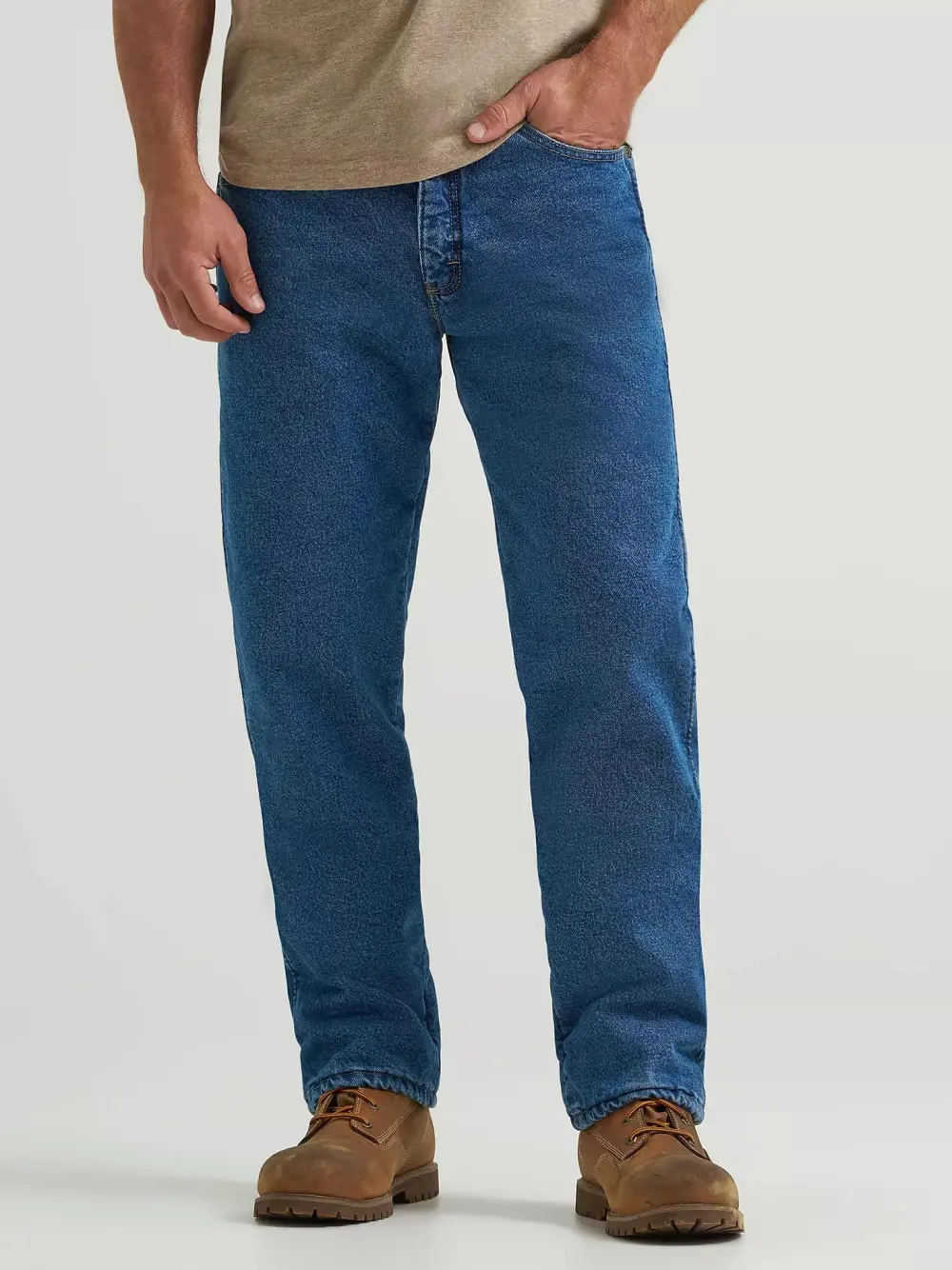 WRANGLER RUGGED WEAR THERMAL JEAN IN STONEWASHED