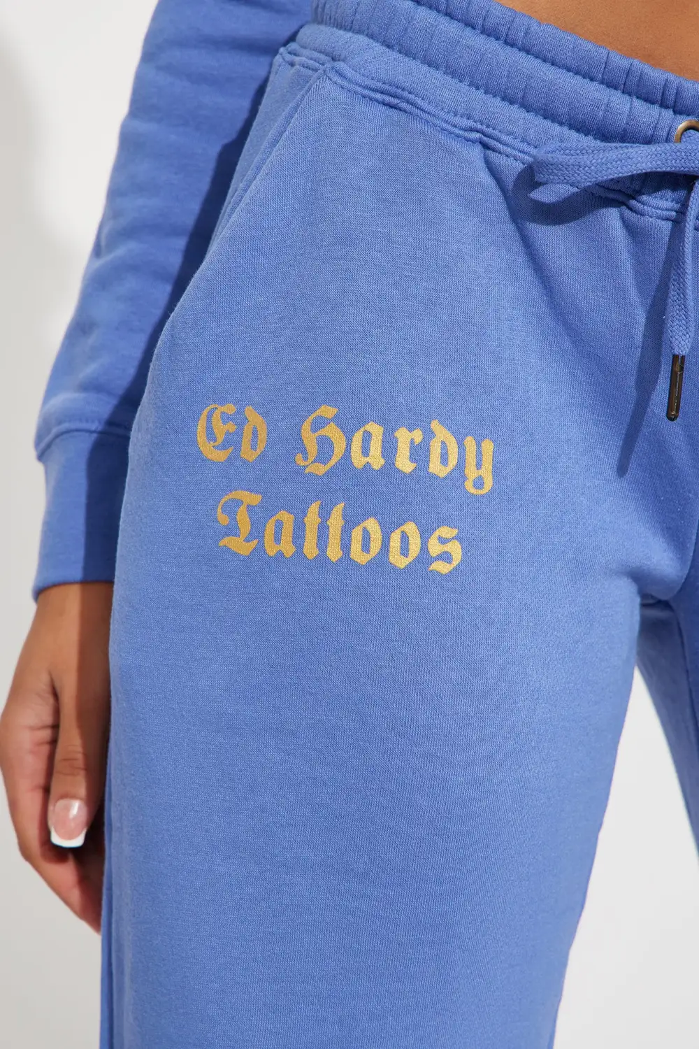 Ed Hardy Lotus Love Pant - Blue