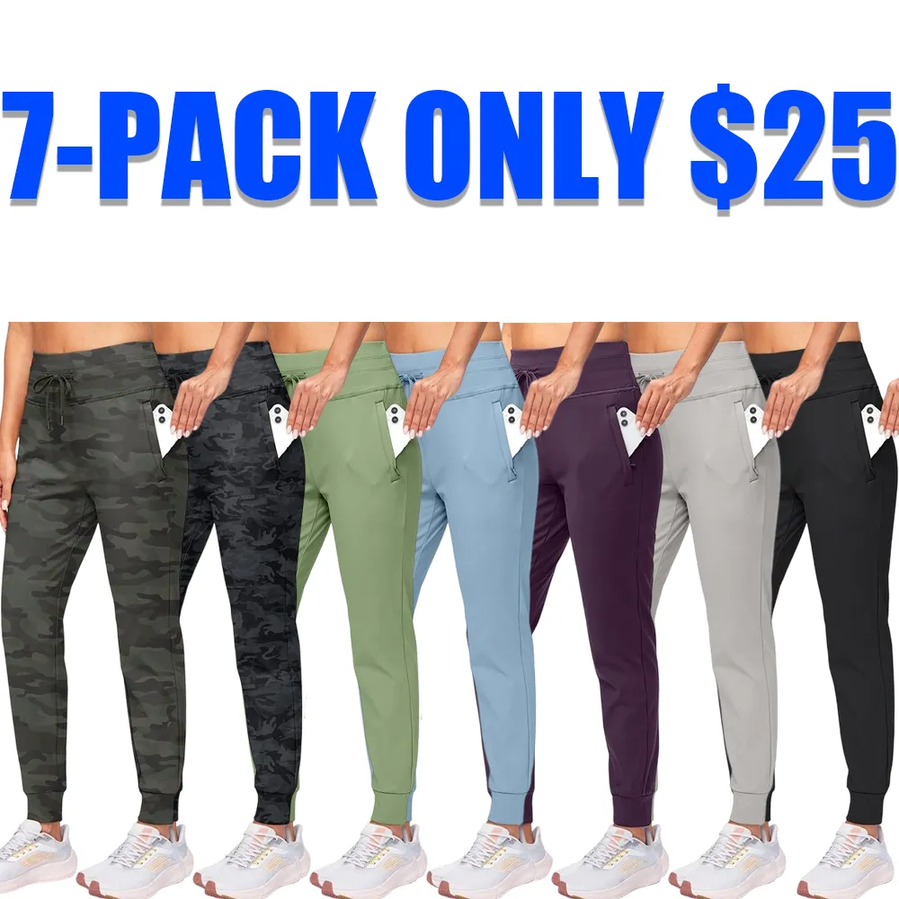 Women’s High-Waist Fleece Lined Joggers – Water-Resistant Warm Athletic Pants