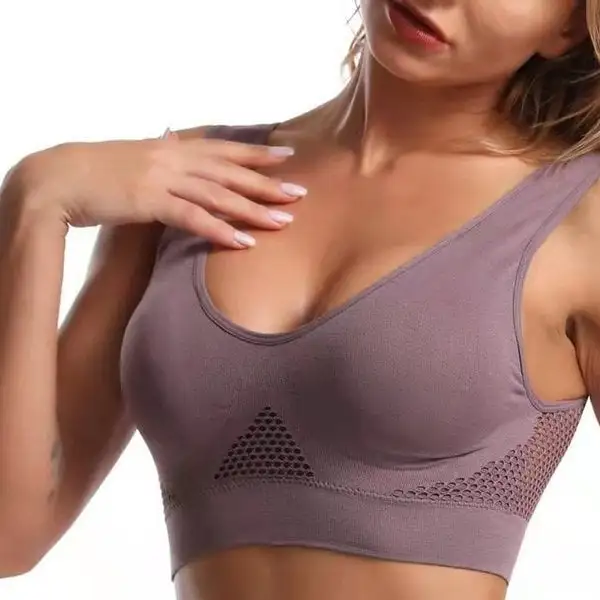 🔥Plus Size S-6XL Cotton Wireless Light Up Air Bra