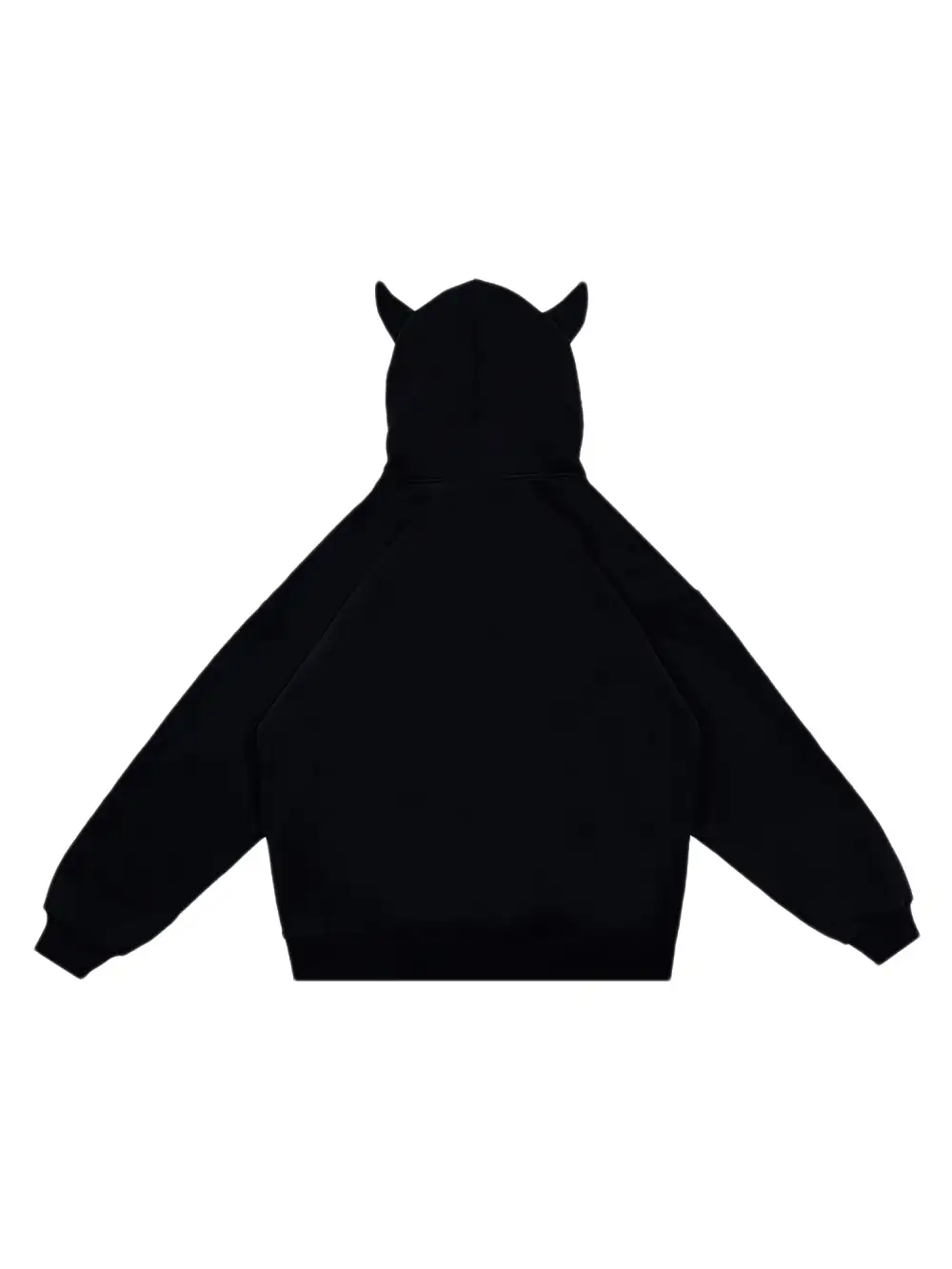 Letter Print Velvet Hooded Sweatshirt - 1879