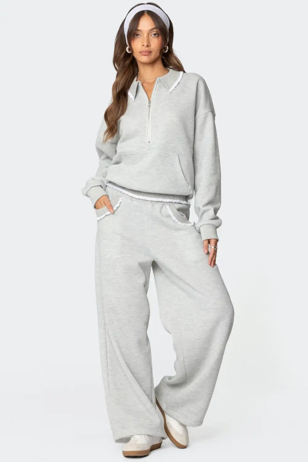 Ashtin Ruffle Trim Sweatshirt