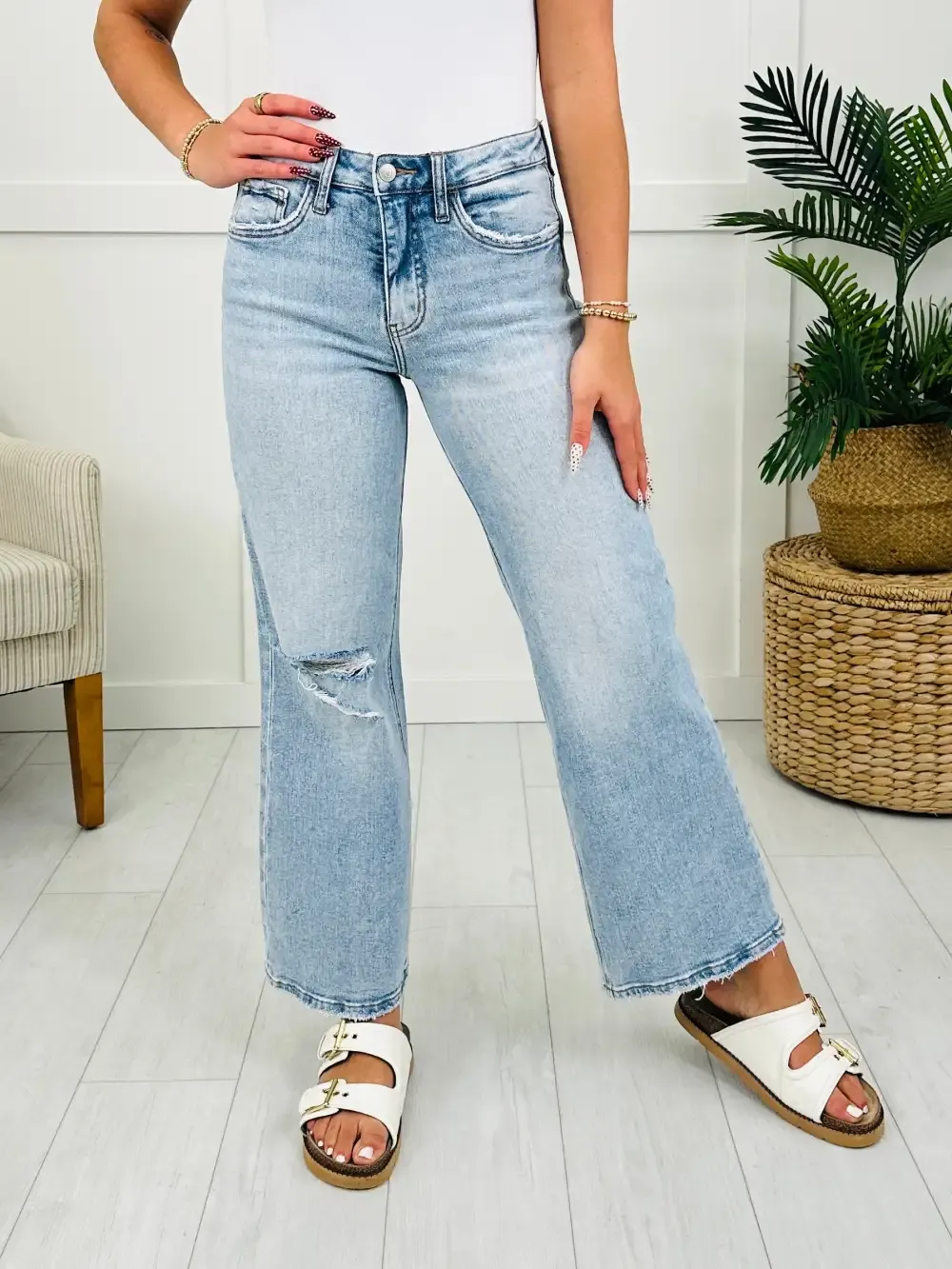 Lovervet On The Edge Wide Leg Jeans
