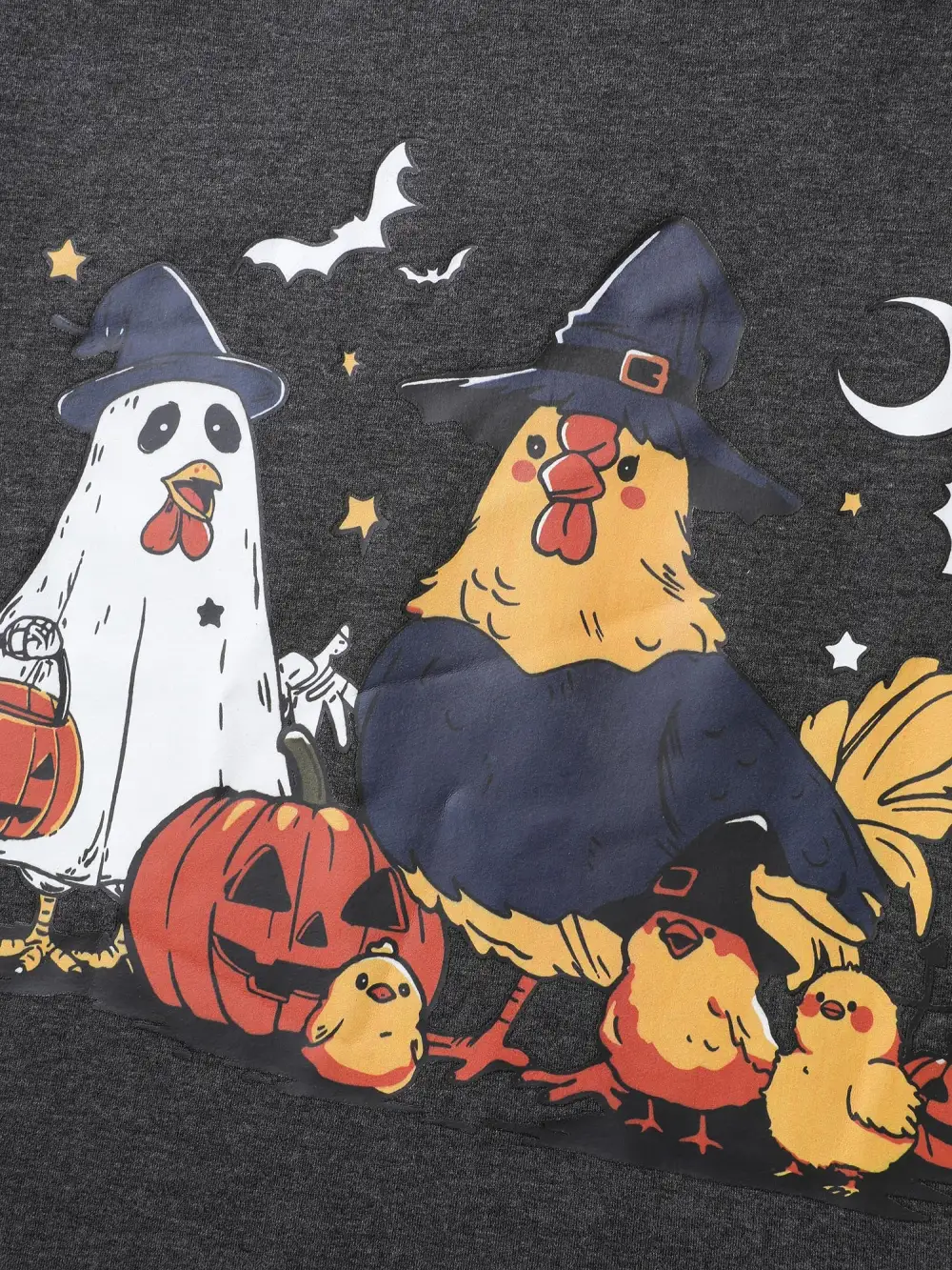 Spooky Midnight Halloween Print Sweatshirt