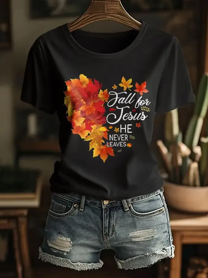 Women's Autumn Casual Faith T-shirt