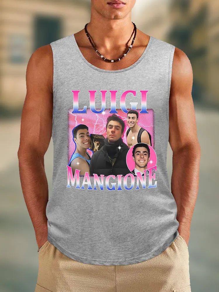 Men'S I Love Italian Boys Abolish The Death Penalty Round Neck Cotton Vest