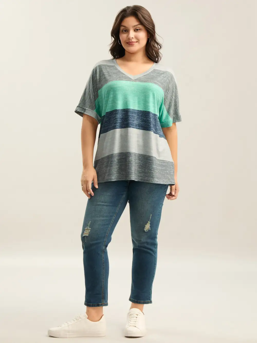 Multi-Color Summer Stripes T-Shirt