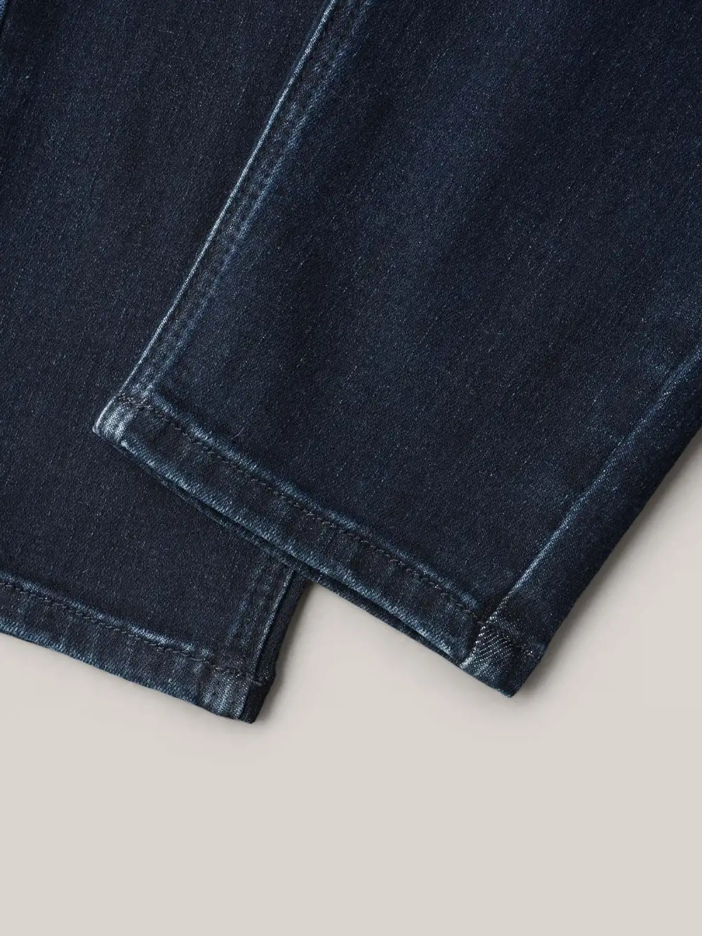 Stretchy Whiskered Waist Skinny Knit Jeans