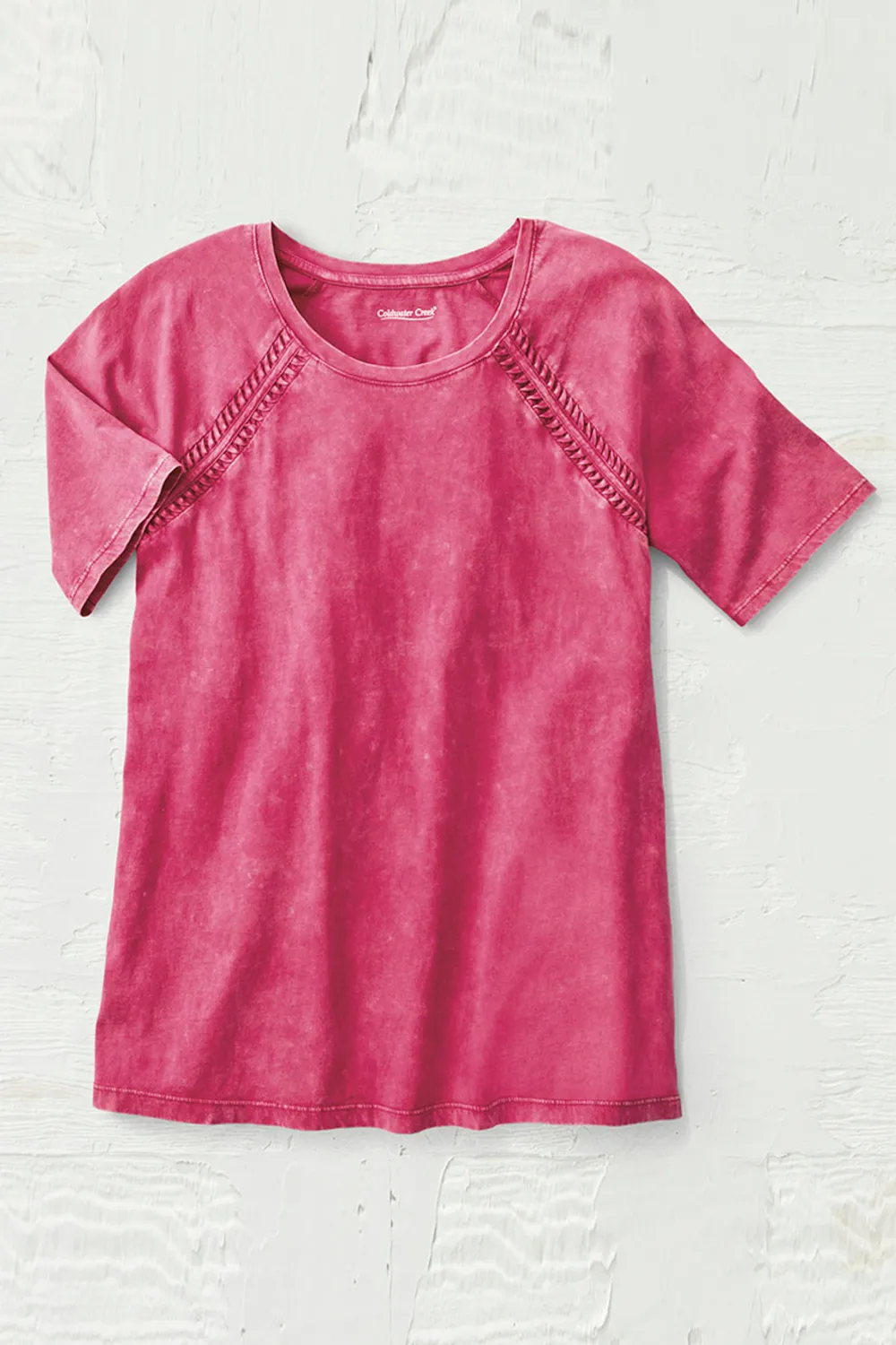 Vintage-Wash Raglan Tee