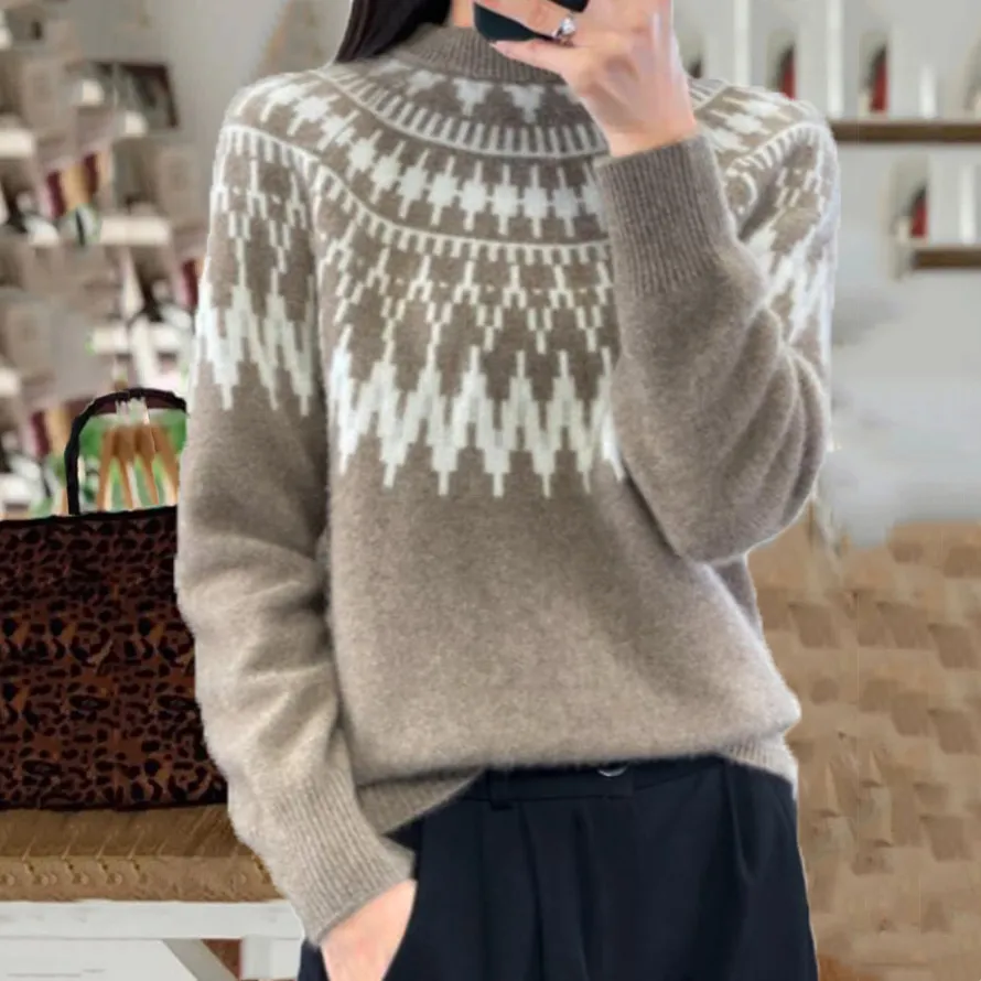 Fairman Isle Jacquard All Match Sweater