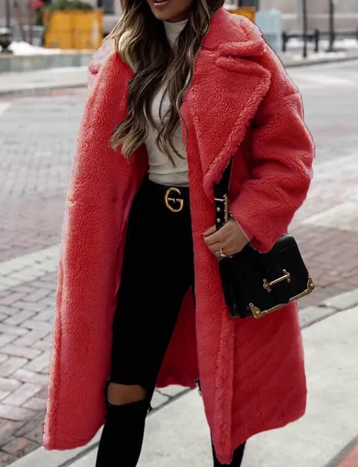 Unisex Teddy genuine wool sheepskin Luxury Coat - Stay Warm and Stylish in this Ethically Produced Fur Coat