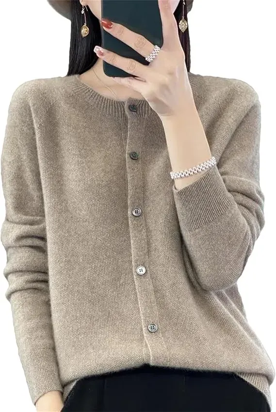 Women Wool Sweaters Cashmere Cardigan
