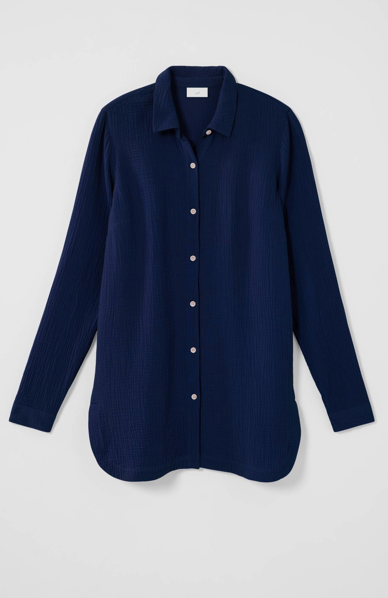 Cotton-Gauze Split-Hem Tunic