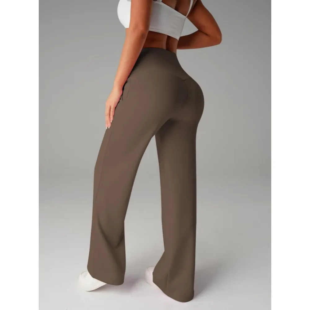 Women's Plain Loose Straight Leg Pants