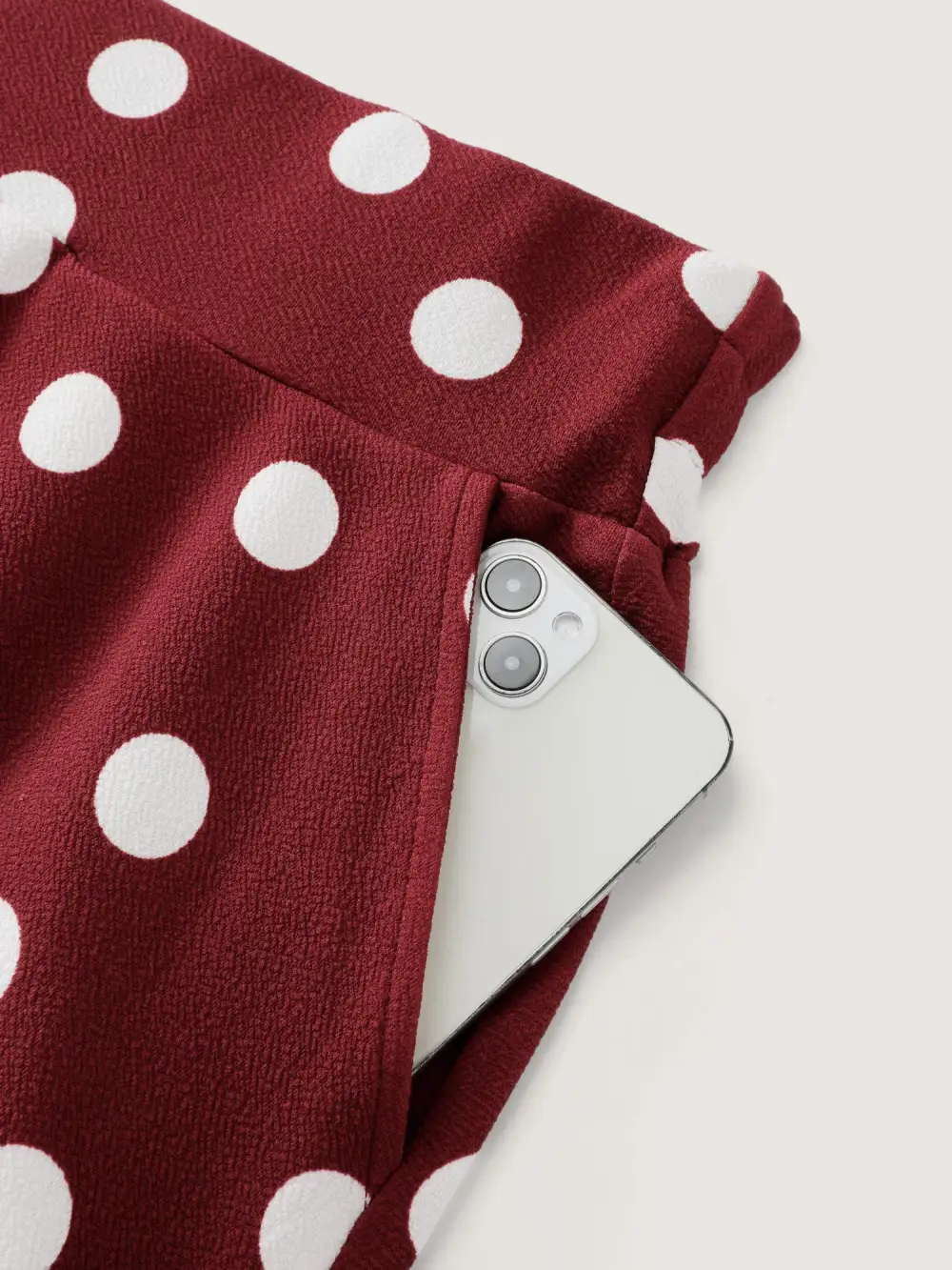 Polka Dots Flowy Holiday Midi Skirt