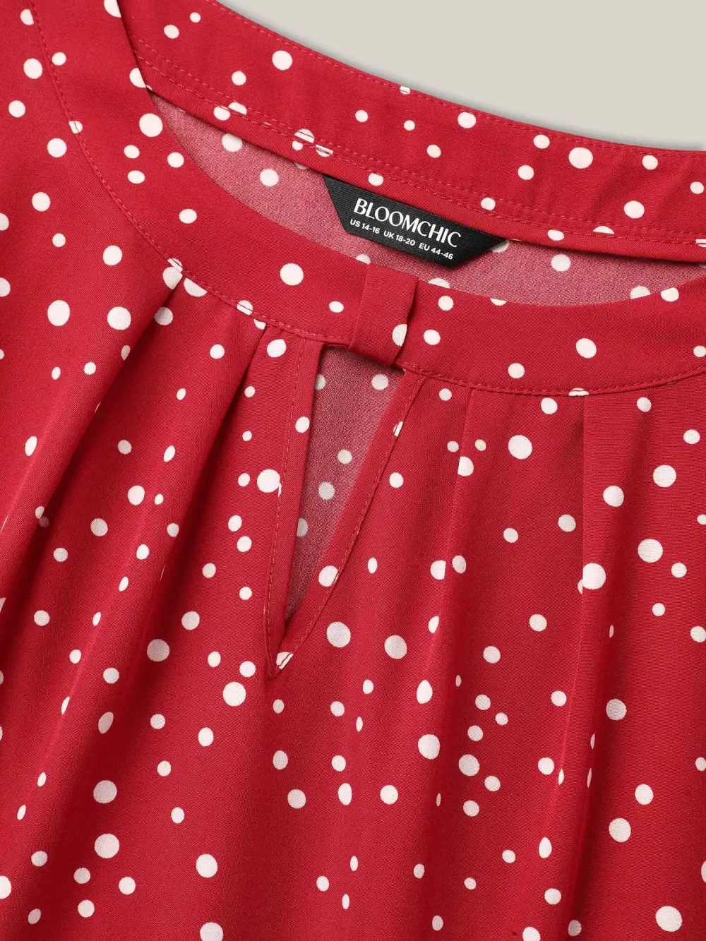 Polka Dots Print Cut-Out Flutter Sleeve Midi Dress