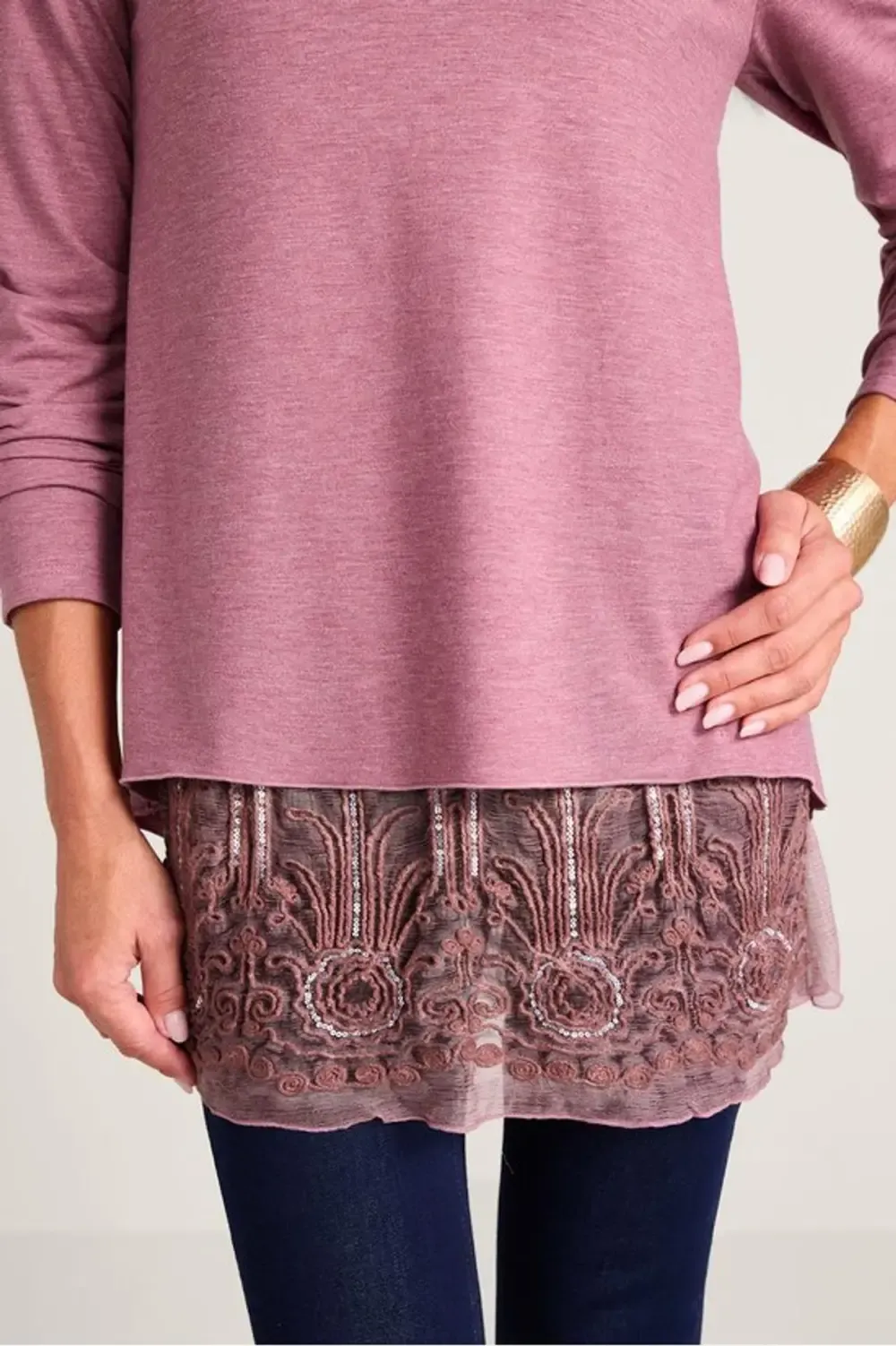 Peek Sophisticate Long Sleeve Tunic