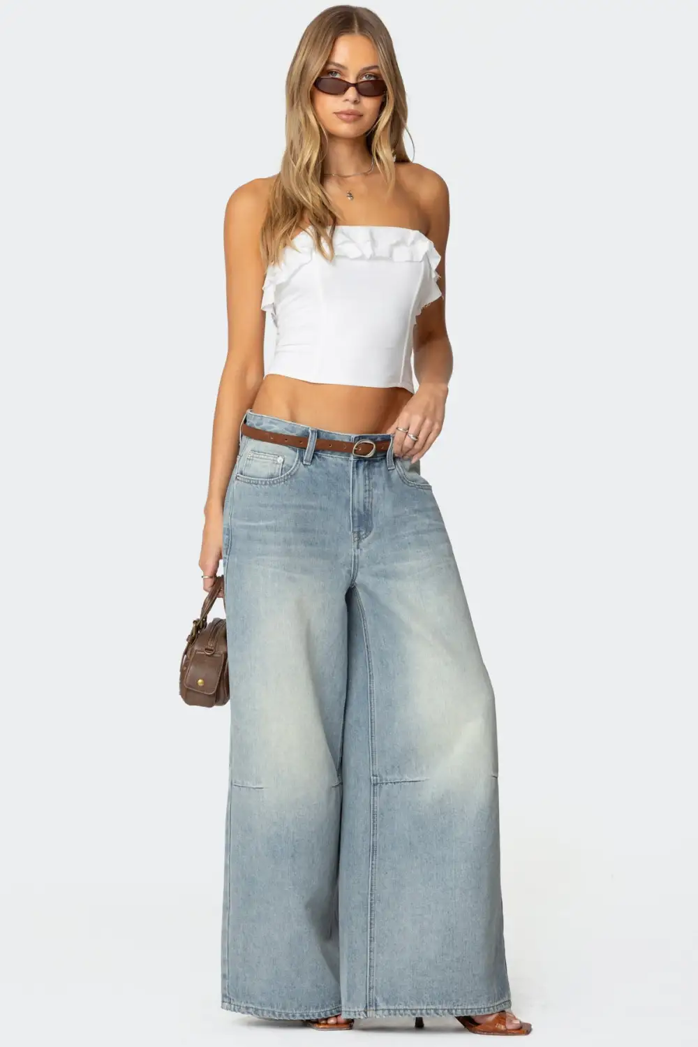 Litsa Ruffled Linen Look Corset