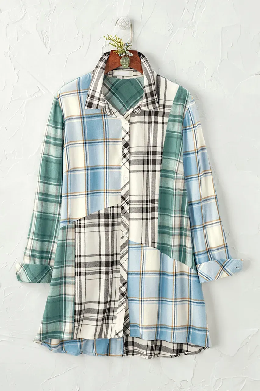 Into the Mix Plaid Tunic